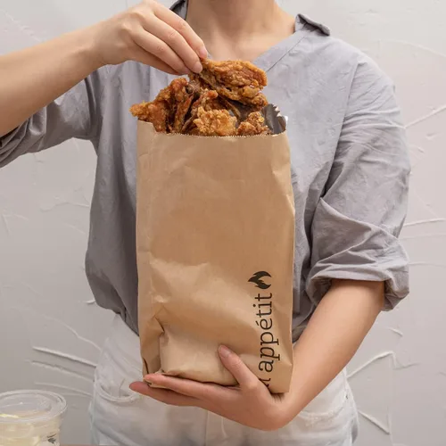 Miniatura 6 de Restaurantware Bag Tek - Bolsas de papel de aluminio de 6.5 x 4.1 pulgadas, 100 envoltorios para perros calientes de medio galón, papel de estraza