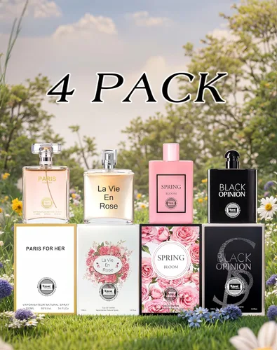 Miniatura 2 de Hybrid & Company Mujer 4 unids Black Opinion La Vie En Rose Paris Para Su Primavera Floración Perfume Natural Spray Fresco Fragancia