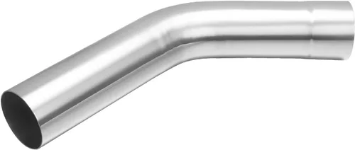 Tubo de Escape de 2.5" DE (Diámetro Exterior) de 45 Grados, Tubo de Escape de 45 Grados Hecho de Acero Inoxidable para Automóvil DIY Tubo de Escape