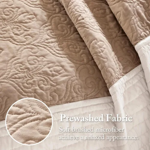 Miniatura 3 de Madison Park Attingham - Juego de edredón reversible, colcha transpirable para todas las estaciones, capas de ropa de cama ligeras y acogedoras