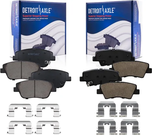 Miniatura 82 de Detroit Axle - Pastillas de freno traseras para Kia Sportage 2017-2022, Hyundai Tucson 2016-2021, pastillas de freno de cerámica 2018 2019 2020