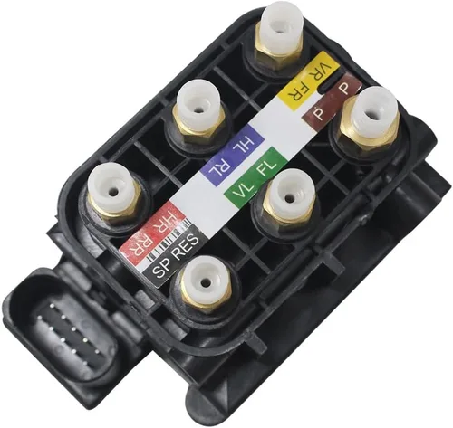 Miniatura 7 de Bloque de válvula solenoide de suspensión de aire compatible con Mercedes Benz W164 W166 W221 W251 W212 W216 W222 W205 GL350 GL450 GL550 ML250 ML350
