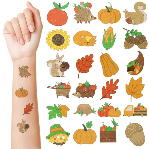 Miniatura 11 de Landhoow 240 piezas de tatuajes de Jesús te ama, tatuajes temporales con purpurina para la cara, calcomanías para el cuerpo, accesorio de disfraz