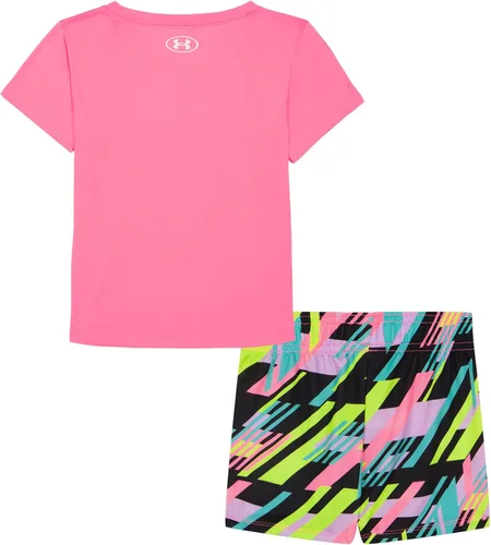 Miniatura 53 de Under Armour baby-girls Short Sleeve Shirt and Shorts Set, Durable Stretch and Lightweight