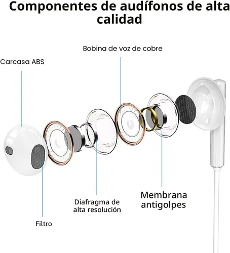 Miniatura 4 de Auriculares con cable Lightning para iPhone, auriculares con certificación MFi para iPhone 13 14 12 Pro Max, con micrófono y control de volumen