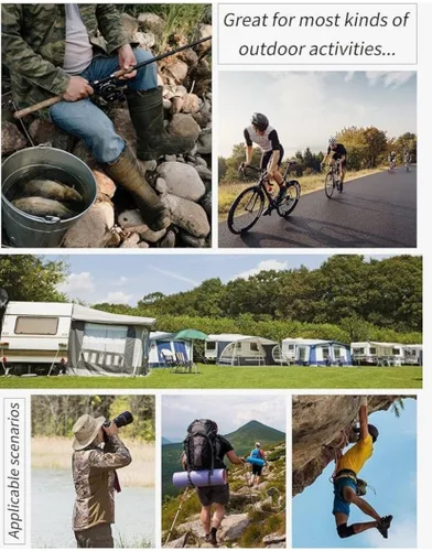 Miniatura 5 de Gihuo - Chaleco de pesca para hombre, con bolsillos, para viajar, ir de safari o practicar tiro