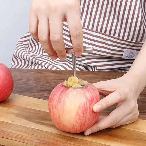 Miniatura 3 de Herramienta de cocina separador de núcleo de pera de manzana, removedor de núcleo de pera de manzana de acero inoxidable, removedor de picaduras