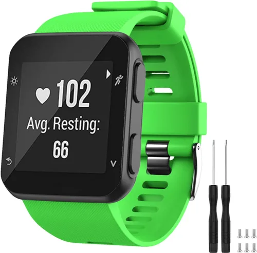 Miniatura 12 de GVFM banda compatible con Garmin Forerunner 35, silicona suave correa de repuesto para reloj inteligente Garmin Forerunner 35, se ajusta a muñeca