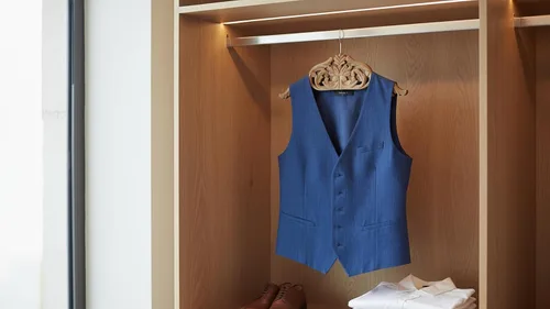 Miniatura 3 de Chaqueta de traje de boda de madera vintage hecha a mano, camisa de esmoquin, colgador de ropa para novio y vestido de novia, antideslizante