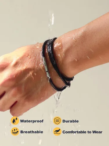 Miniatura 6 de U7 - Collar de cordón de cuero negro y marrón de 2mm 3mm con cierre de acero inoxidable personalizable, cadena de cuerda de cera tejida