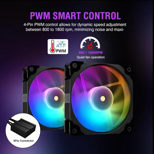 Miniatura 7 de Vetroo V240 Enfriador líquido negro de CPU de 9.449 in bomba RGB direccionable y ventiladores PWM 250 W TDP AIO refrigeración por agua