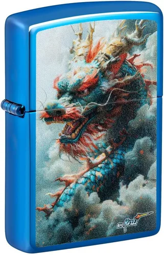 Miniatura 11 de Zippo Encendedor de bolsillo con diseño de dragón brillante, 540 colores que brillan en la oscuridad