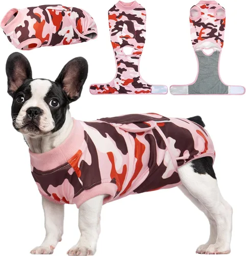 Miniatura 34 de Kuoser Traje de recuperación de cirugía para perros, traje de recuperación para perros machos hembras, mameluco para perro después de la cirugía
