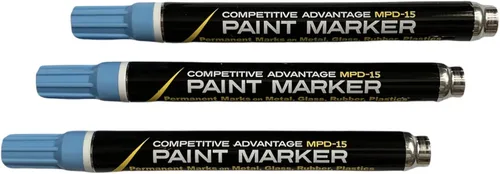 Miniatura 7 de Marcador de pintura esmaltada de ventaja competitiva MPD Permanente Impermeable Resistente a los rayos UV Blanco