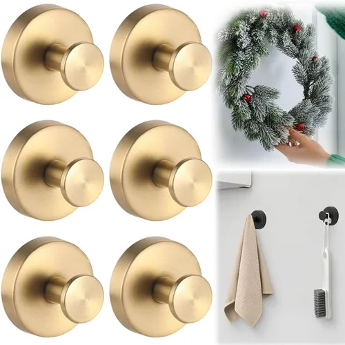 Miniatura 12 de Ganchos de ventosa mejorados para coronas de puerta, ganchos de corona sin taladrar para puerta delantera, ganchos extraíbles reutilizables