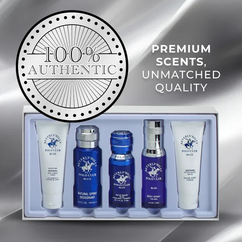 Miniatura 6 de Beverly Hills Polo Club BHPC Colonia Set de Regalo de 5 Piezas para Hombre Eau de Toillete, Desodorante, Gel de Ducha, Jabón Corporal, Fragancia