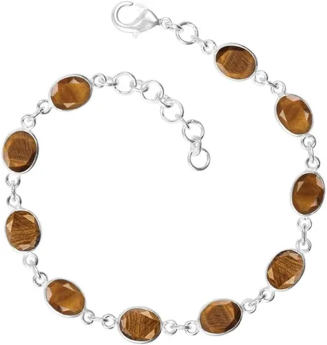 Miniatura 7 de Pulsera de piedras preciosas, pulsera ajustable con superposición de plata para mujeres y niñas, regalos de Navidad