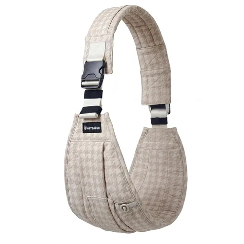 AUYEAZGO Portabebés - Portabebés - Algodón de primera calidad, soporte grande para asiento y respaldo, bolsillo grande, ideal para 6-48 meses (16-44
