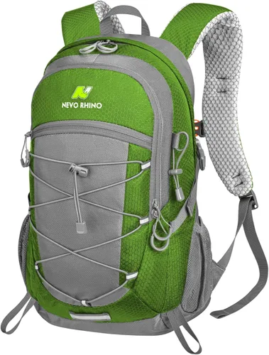 N NEVO RHINO Mochila de senderismo 20L resistente al agua, mochila de día ligera para viajes, mochila pequeña para hombres y mujeres