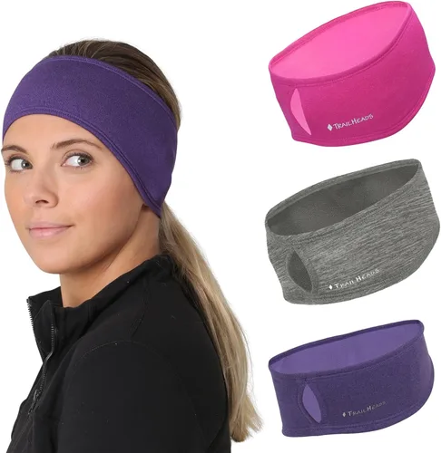 Miniatura 51 de TrailHeads - Diadema para mujer, diseño de cola de caballo, con banda para la oreja que absorbe la humedad, ideal para correr