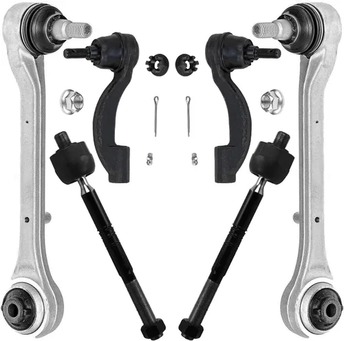 Miniatura 141 de Detroit Axle - Kit de extremo delantero para Chrysler 300 Dodge Charger Challenger 2011-2023, 2 brazos de control inferiores traseros 2 varillas