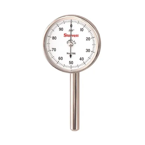 Miniatura 7 de Starrett Juego de indicadores de prueba de esfera universal con émbolo trasero, cara blanca, lectura 0-100, rango de 0-0.2 pulgadas, graduación