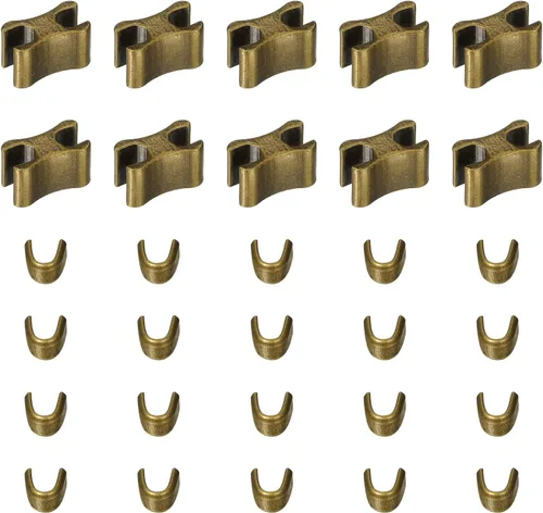 Miniatura 9 de uxcell 10 juegos de retenedores deslizantes con cremallera, topes superiores #3 y topes inferiores para bolsos, abrigos, chaquetas, cremalleras Tono