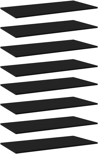 Miniatura 161 de 4 tableros de repuesto para estanterías, paneles de repuesto de aglomerado, unidades de almacenamiento, estantes organizadores, color gris hormigón
