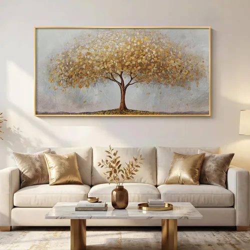 Miniatura 10 de Arte de pared botánico vintage con marco grande para sala de estar, impresiones de pintura en lienzo floral rústico neutro, cuadro retro de flores