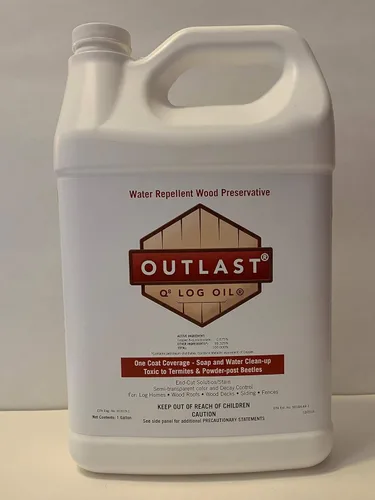 Miniatura 2 de Outlast - Conservante de madera de aceite de troncos Q8 para cubiertas, casas de troncos, cortes finales y más - Transparente - 1 galón Claro