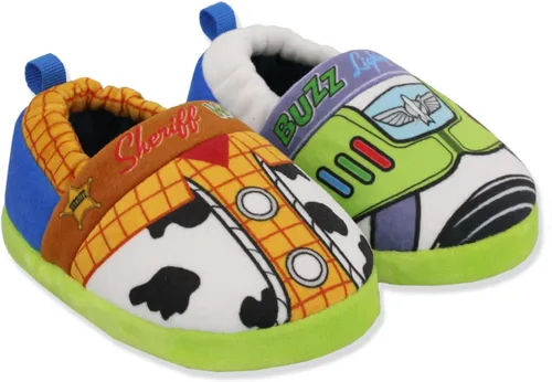 Miniatura 3 de Disney Toy Story Woody Buzz - Pantuflas acampanadas para niños pequeños