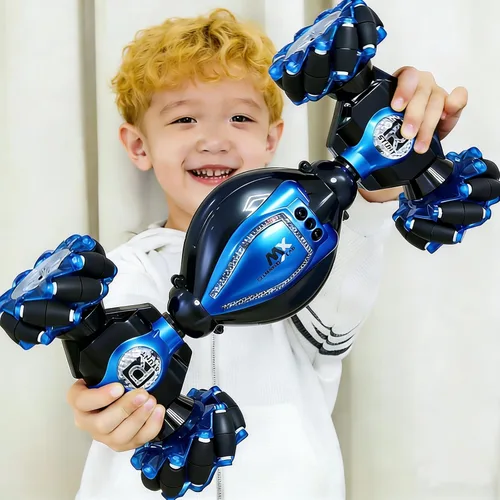 Auto a control remoto para niños de 8 a 12 años, auto RC con control de movimiento por gestos y mano, giros de 360° y acrobacias a la deriva, 4WD