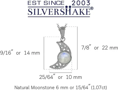 Miniatura 3 de Silvershake Aretes colgantes o colgante o colgante de plata de ley 925 chapada en oro amarillo con dije o colgante con cadena de 18 pulgadas