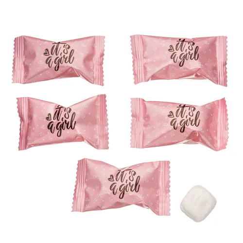 Miniatura 3 de Candy Envy - It's A Girl Buttermints - Bolsa de 13 onzas - 100 mentas de caramelo envueltas individualmente - Recuerdos de fiesta de baby shower