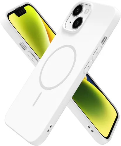 Miniatura 48 de oakxco Funda de silicona Mag Safe para iPhone 17 Pro Max, funda magnética delgada y fina compatible con carga inalámbrica MagSafe, bonita funda Negro