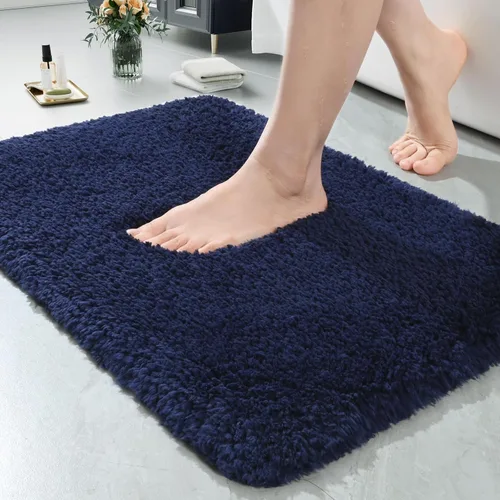Miniatura 36 de LOCHAS - Tapete de baño de 24x70 pulgadas, suave, grueso y absorbente, hecho de microfibra, para el baño, lavable a máquina, tapete antideslizante