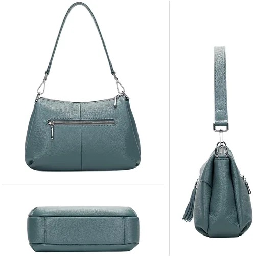 Miniatura 4 de Over Earth Bolsos de cuero para mujer, bolso de hombro pequeño Hobo para mujer