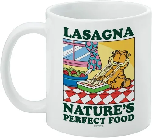 Miniatura 3 de GRAPHICS & MORE Garfield Lasagna The Perfect Food Taza de café de cerámica, tazas de regalo novedosas para café, té y bebidas calientes, 11 onzas
