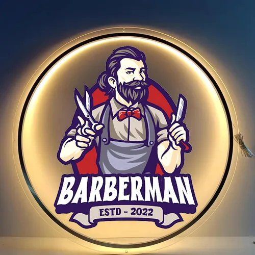 Miniatura 2 de Letreros de logotipo de neón retroiluminados de acrílico personalizables, letrero de logotipo de negocios iluminado por LED totalmente Letrero