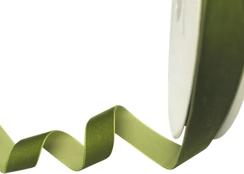 Miniatura 66 de Chenkou Craft Lotes de cinta de terciopelo verde de 25 yardas/rollo de 1 1/2 pulgadas a granel de Navidad (verde, 1 1/2 pulgadas)