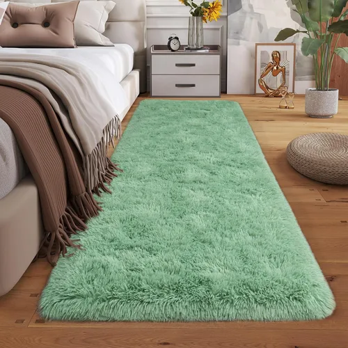 Miniatura 64 de Dssimo - Alfombra superesponjosa para la habitación, alfombra de área moderna, pequeña, suave y acogedora de felpa para niños, niñas y adolescentes