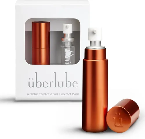 Miniatura 7 de Uberlube Lubricante de silicona - Good to Go Recarga de viaje, lubricante de silicona sin perfume, lubricación personal: lubricante sexual líquido
