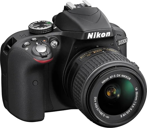 Miniatura 3 de Nikon D3300 24.2 MP CMOS Digital SLR con lente de zoom Auto enfoque S DX Nikkor 18-55mm f/3.5-5.6G VR II (Negro)