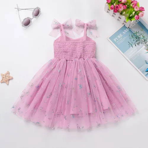 Miniatura 169 de IMEKIS Vestido de princesa de cumpleaños para niña pequeña, confeti brillante, bohemio, arco iris, pastel, sesión de fotos, traje para 1-6T