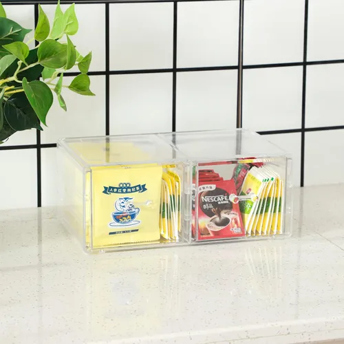 Miniatura 5 de Cq acrylic - Organizadores apilables transparentes para maquillaje y almacenamiento con 8 cajones, organizador de gabinete de medicina de acrílico