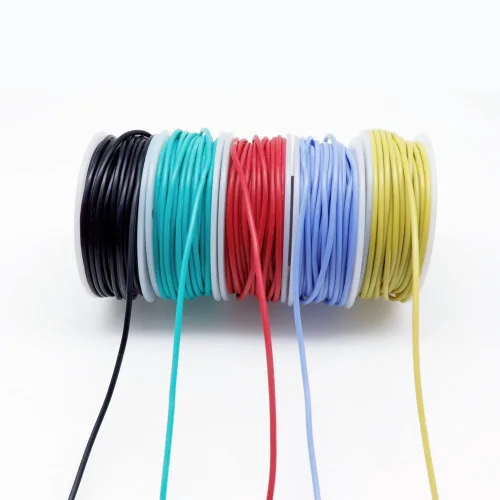 Miniatura 2 de Treedix 5pcs 22AWG alambre flexible de conexión de silicona alambre 22 calibre estañado cobre puente cables de goma de silicona aislados 5