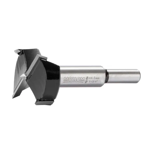 Miniatura 37 de Mollom Broca Forstner de 1/4" (6.3 mm) para carpintería precisa con un grosor de carburo YG8 duradero de 0.063 in, esta herramienta de corte