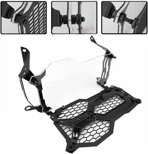 Miniatura 3 de R1200GS R1250GS motocicleta faro cabeza luz delantera lámpara protector protector rejilla para BMW R 1200 1250 GS LC ADV aventura