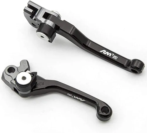 Miniatura 17 de Krace Juego de palancas de freno y embrague pivotantes CNC para motocross de bicicleta de tierra compatible con YZ80/85 2001 2002 2003 2004 2005