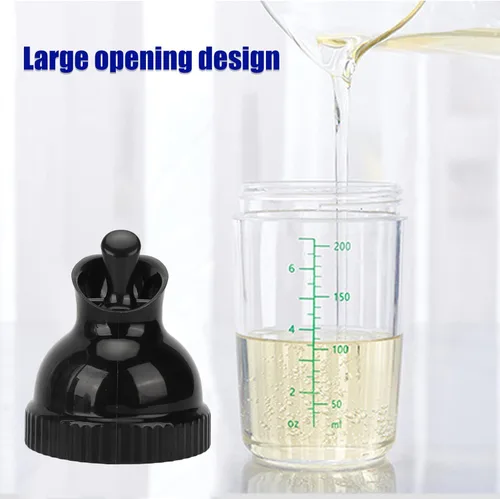 Miniatura 4 de Recipiente para aderezo de ensalada de 6.8 fl oz, botella mezcladora de aderezo de ensalada con tapa antigoteo para aderezos de ensalada, aceite